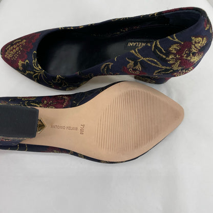 Navy W Shoe Size 7.5 ANTONIO MELANI Pumps