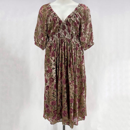 Size 0 TORRID Velvet FLOWERS Dress