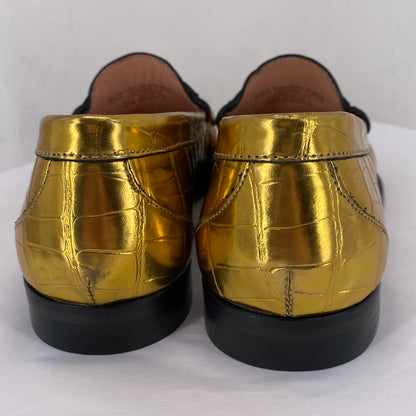 GOLD W Shoe Size 8 J CREW Loafer