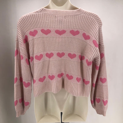 Size L JESSICA SIMPSON HEARTS Sweater