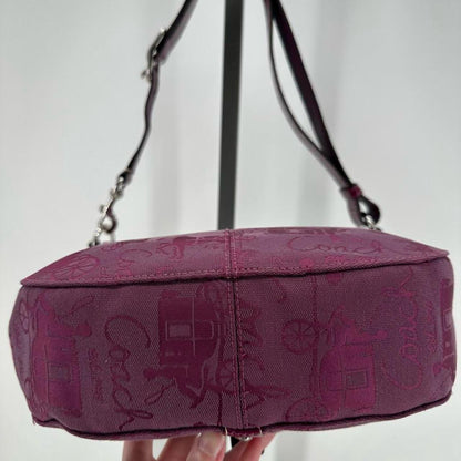 magenta COACH Cross-body