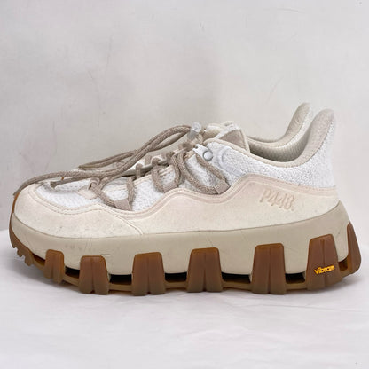 WHITE/GOLD W Shoe Size 40 Vibram Sneakers