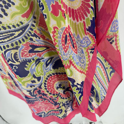 Size L/XL TALBOTS Paisley PONCHO