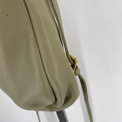 LT GREEN HOBO Leather Shoulder Bag