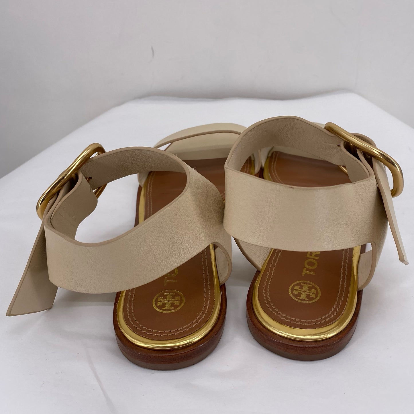 Cream W Shoe Size 8.5 TORY BURCH Sandals