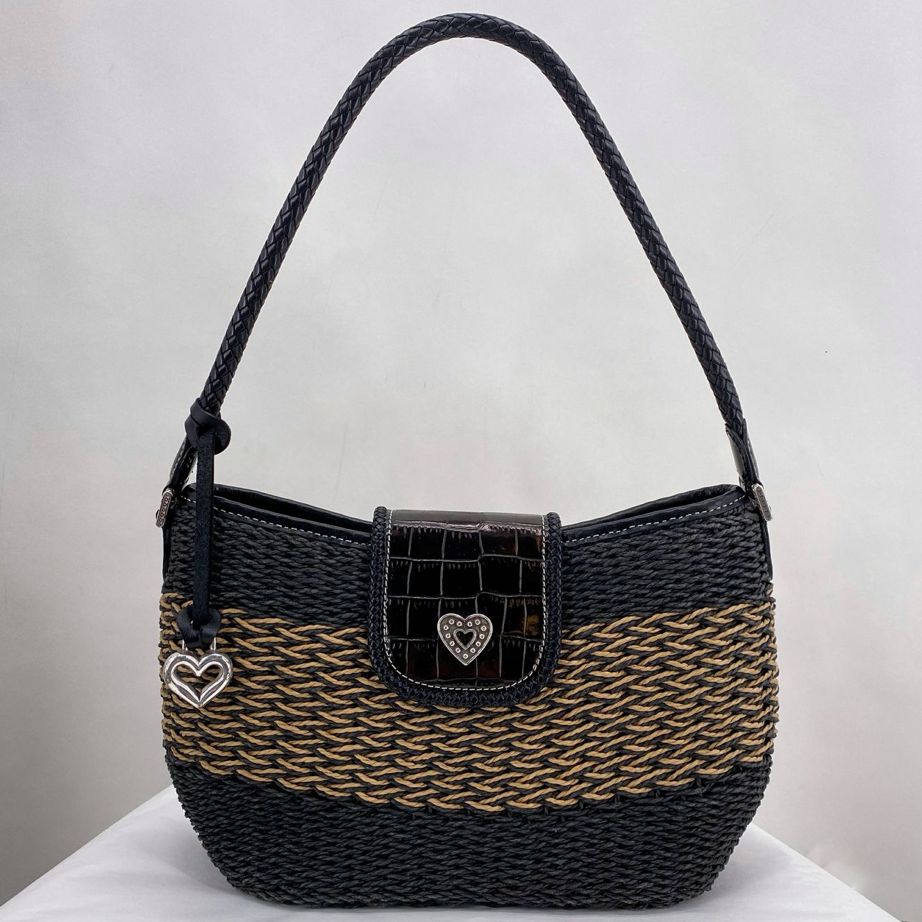 BLACK/TAN BRIGHTON Shoulder Bag