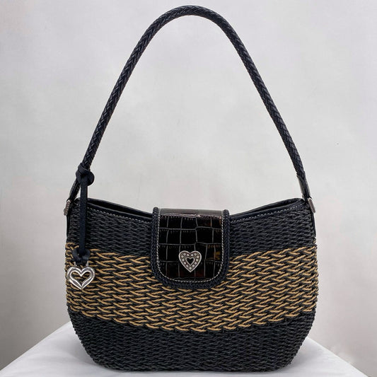 BLACK/TAN BRIGHTON Shoulder Bag