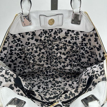 White RIBKOFF TRENDS Leather Satchel