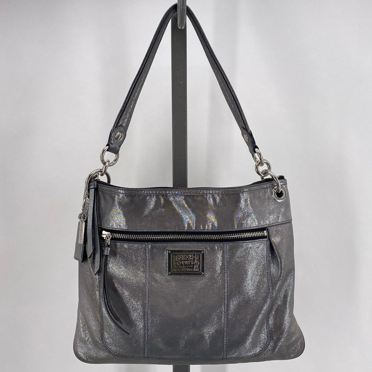 Silver COACH Cross-body