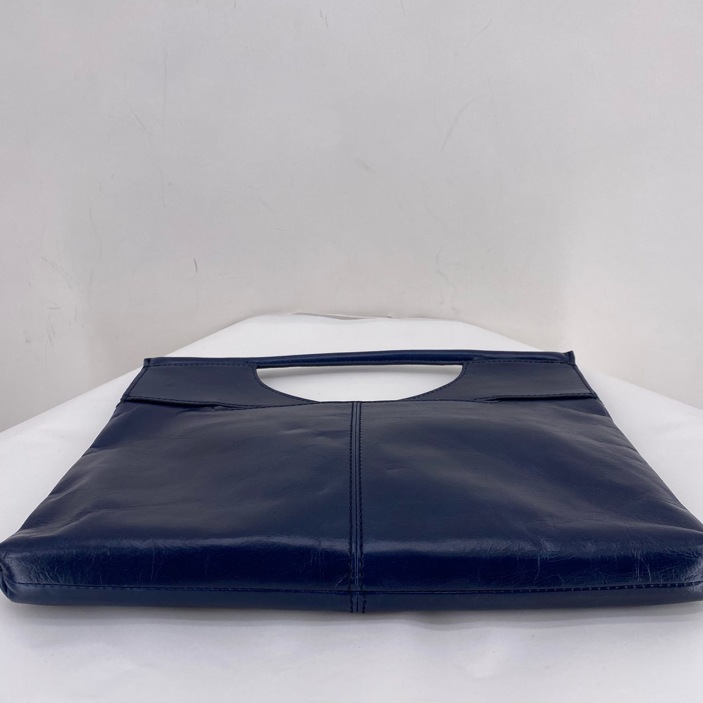 Navy HOBO Leather Clutch
