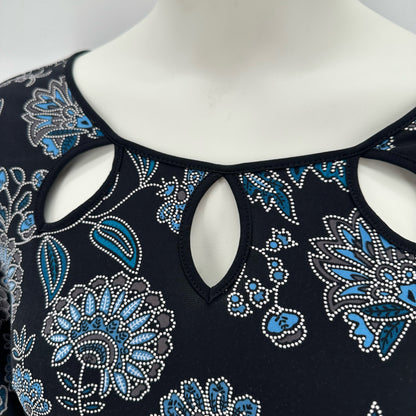 Size 2X RUBY RD FLOWERS Shirt