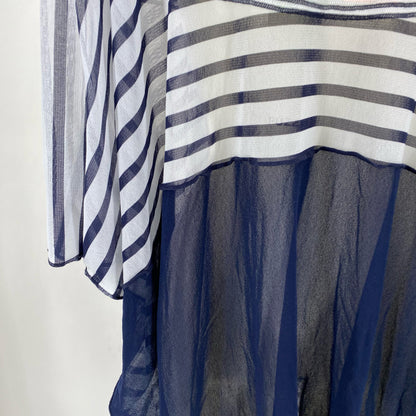Size S FUZZI Stripe PONCHO