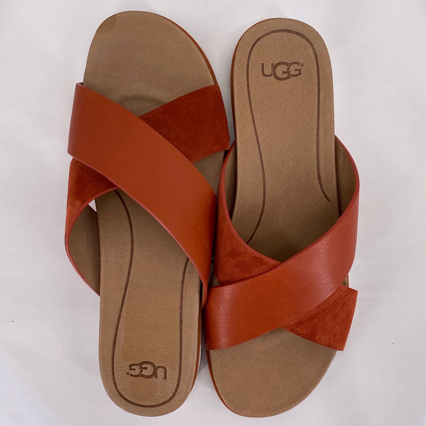 Orange W Shoe Size 10 UGG Sandals