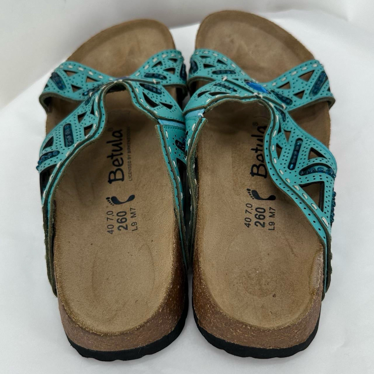 Turqouise W Shoe Size 9 BETULA Sandals