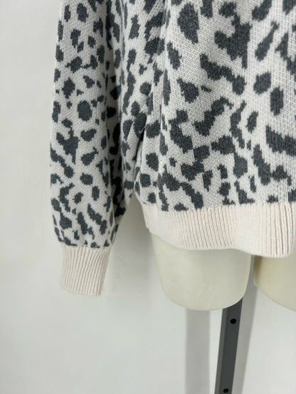 Size L LOFT Animal Print Sweater