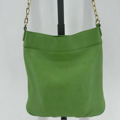 Lime Green TORY BURCH Leather Pebbeled Leather Cross-body