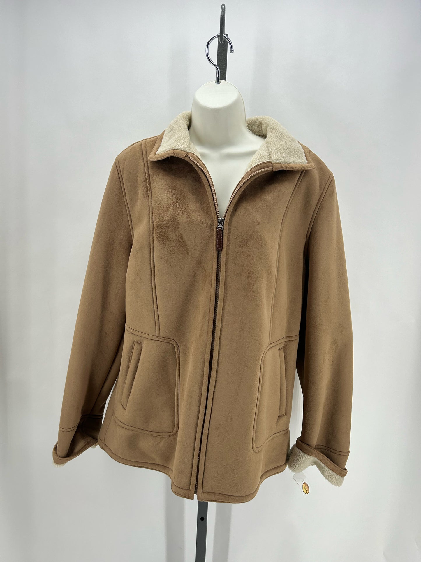 Size L TALBOTS FAUX SUEDE JACKET(outdoor)