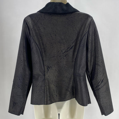 Size S WHITE HOUSE BLACK Faux Leather Jacket
