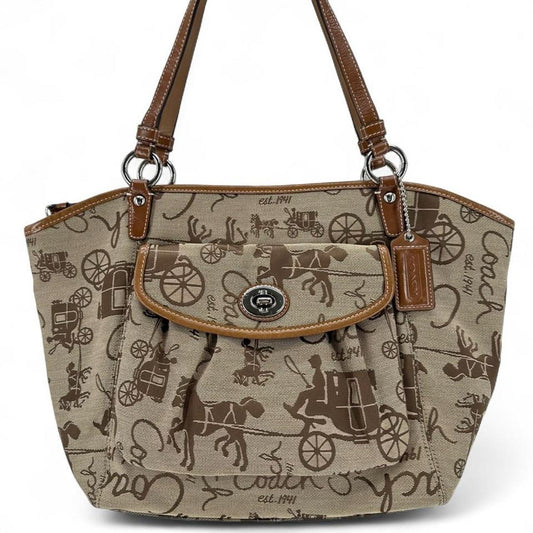 Tan COACH Shoulder Bag