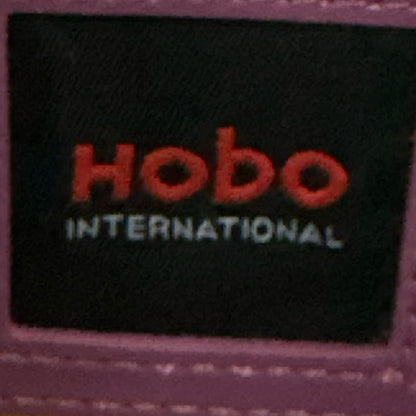 Purple HOBO Leather Shoulder Bag