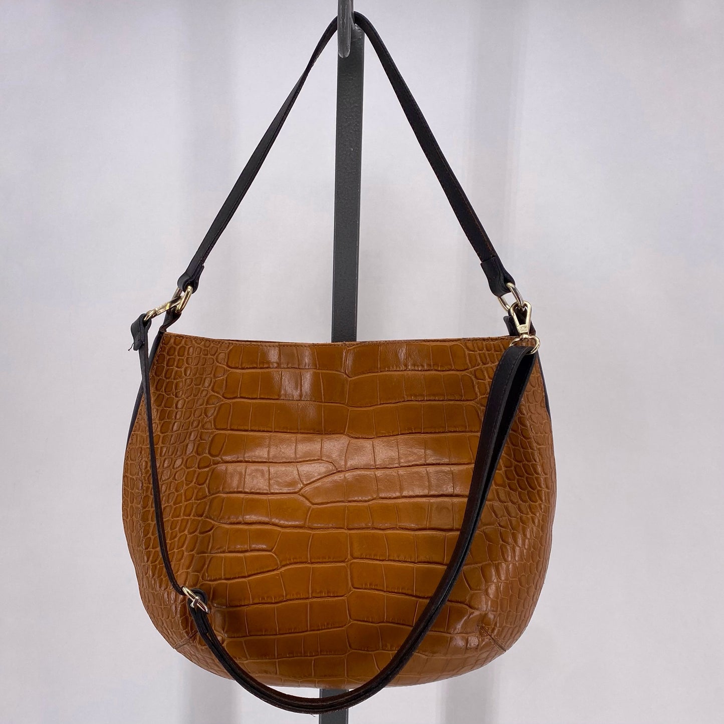Camel VALENTINA Leather Shoulder Bag