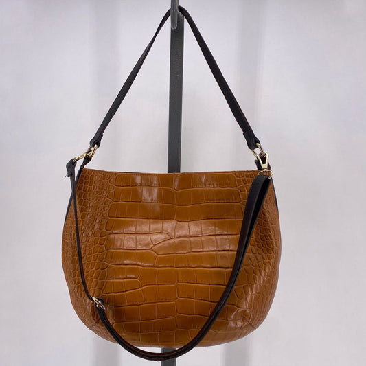 Camel VALENTINA Leather Shoulder Bag