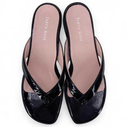 Black W Shoe Size 9 TARYN ROSE Sandals