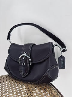 BROWN COACH Leather Shoulder Bag
