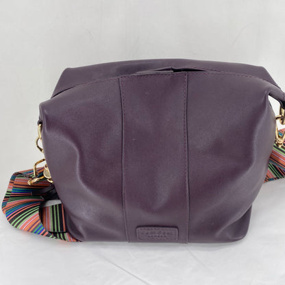 dark purple POM POM Cross-body