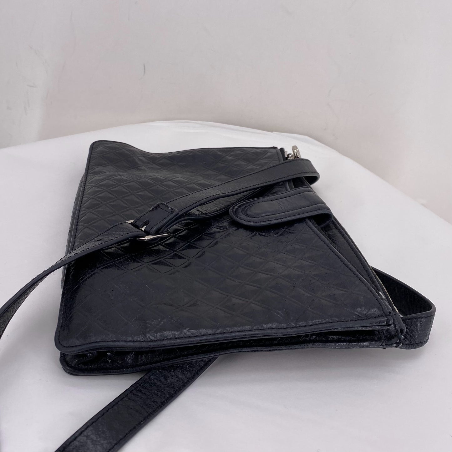 Black HOBO Leather Cross-body