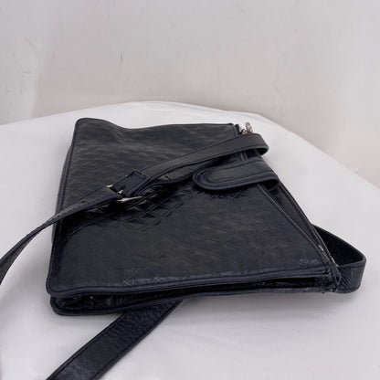 Black HOBO Leather Cross-body