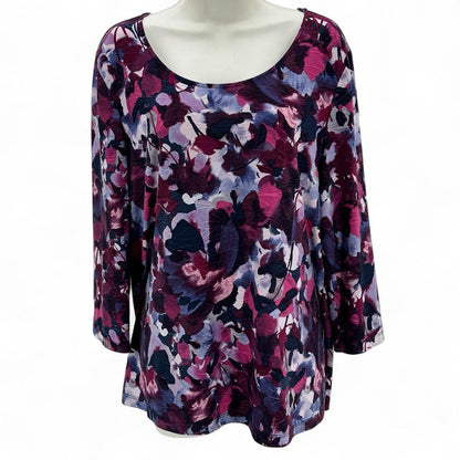 Size L CROFT & BARROW FLOWERS Shirt
