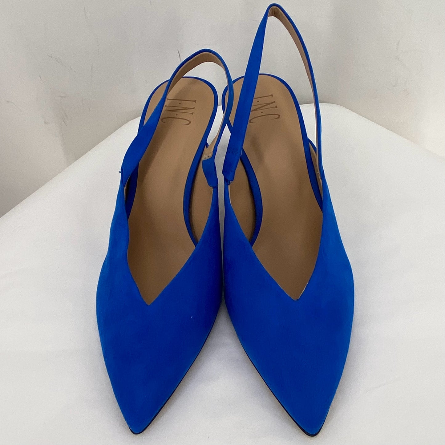 Blue W Shoe Size 8.5 INC Sling Back-Closed toe