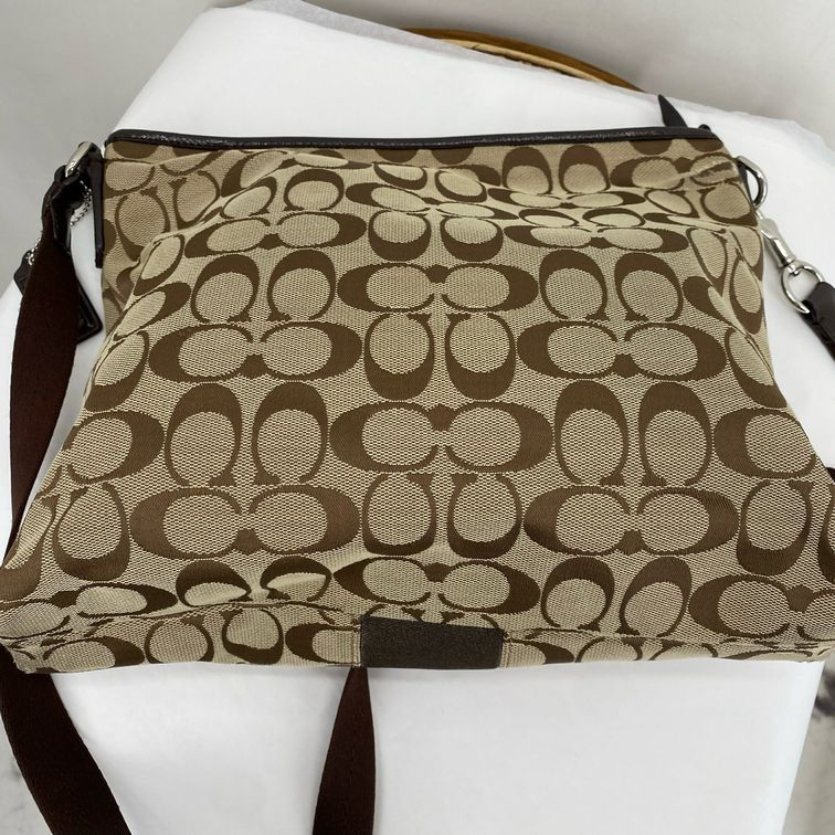 BROWN/TAN COACH Cross-body