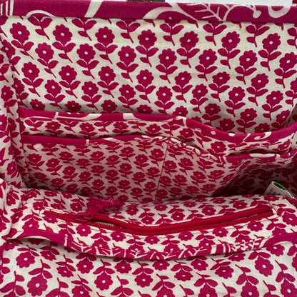 PINK/WHITE VERA BRADLEY FABRIC Shoulder Bag