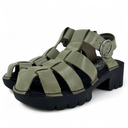 Green W Shoe Size 39 Fly London Sandals