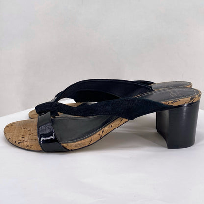 Black W Shoe Size 9.5 DONALD J PLINER Sandals