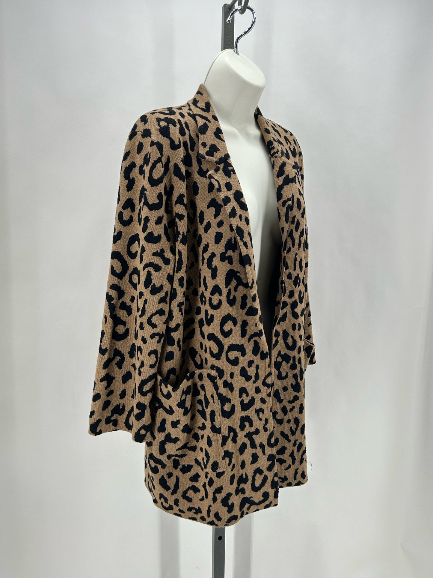 Size S J CREW Animal Print Cardigan