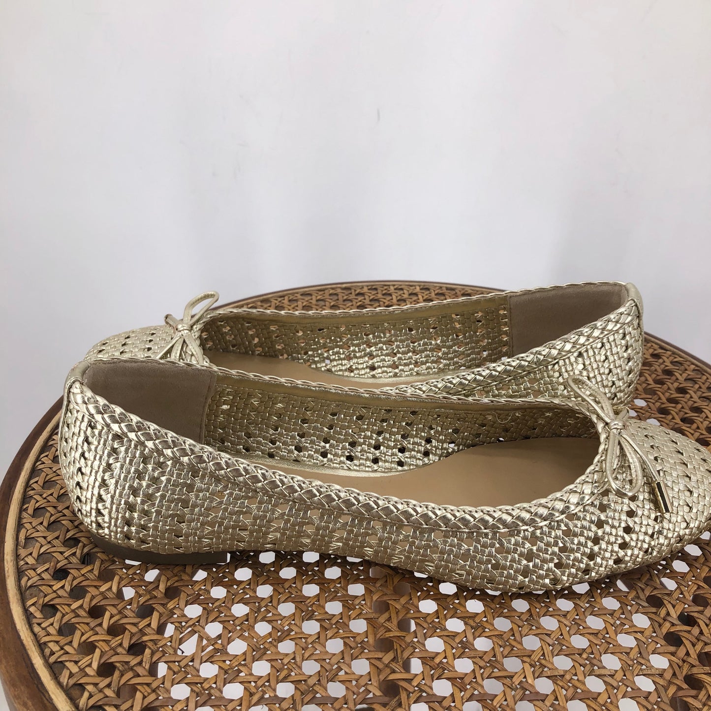GOLD W Shoe Size 10 TALBOTS Flats