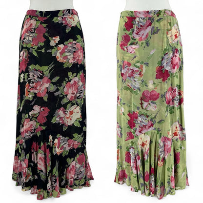 Size S SARAH ARIZONA Floral Rayon Skirt
