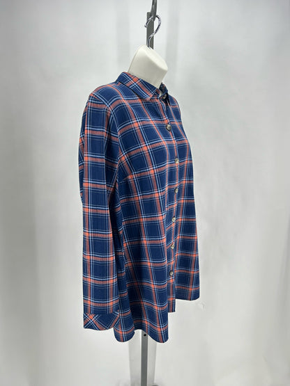 Size M J JILL Plaid Shirt