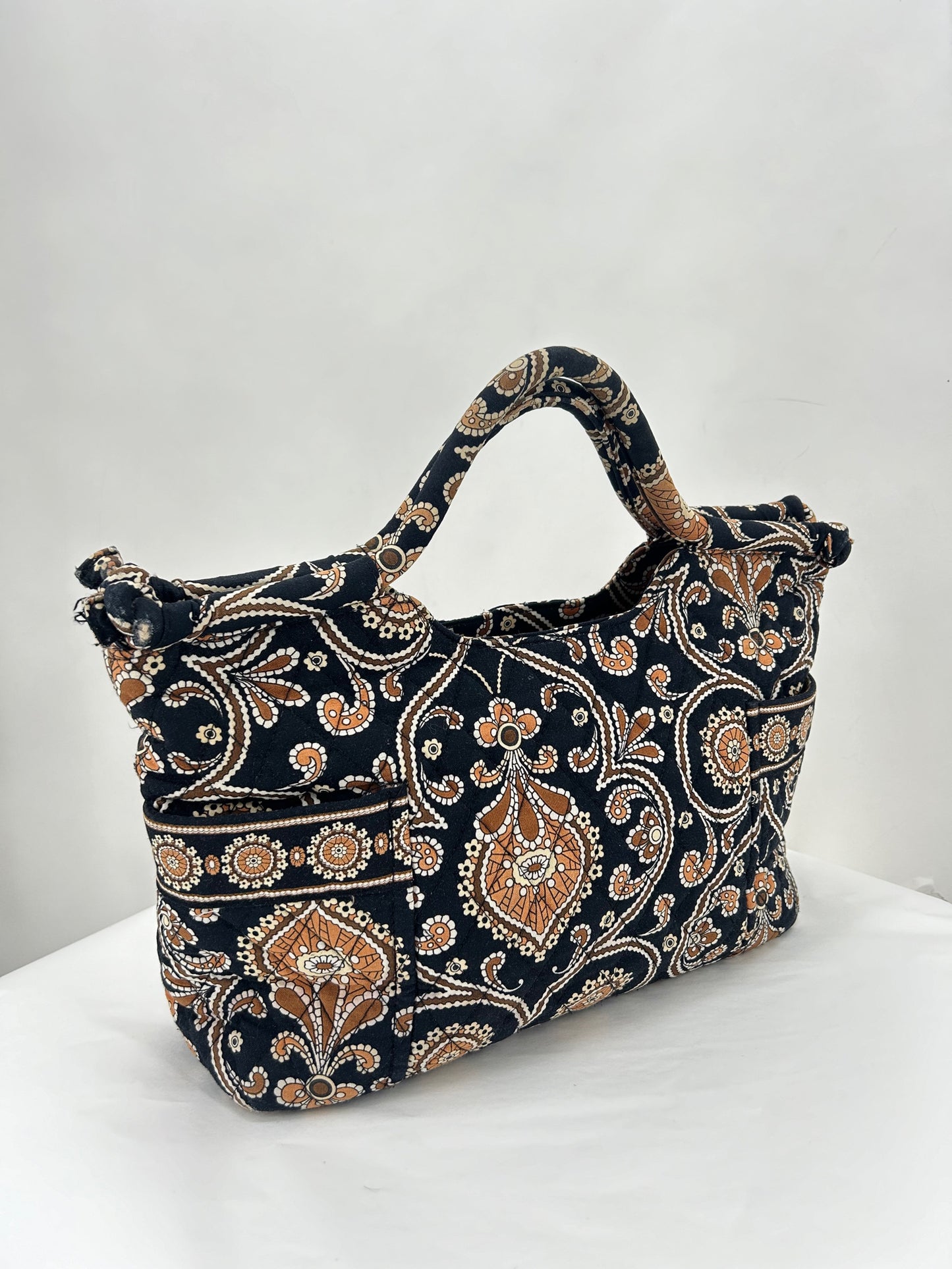 BLACK/BROWN VERA BRADLEY FABRIC Tote