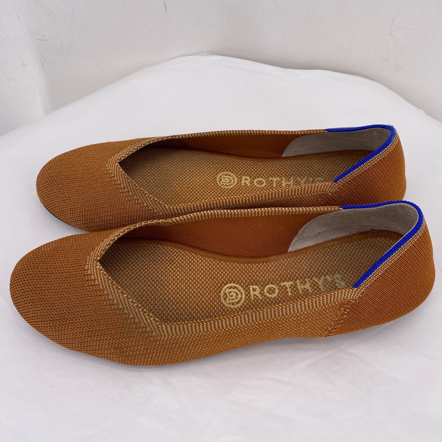 BURNT ORANGE W Shoe Size 8.5 ROTHY'S Flats