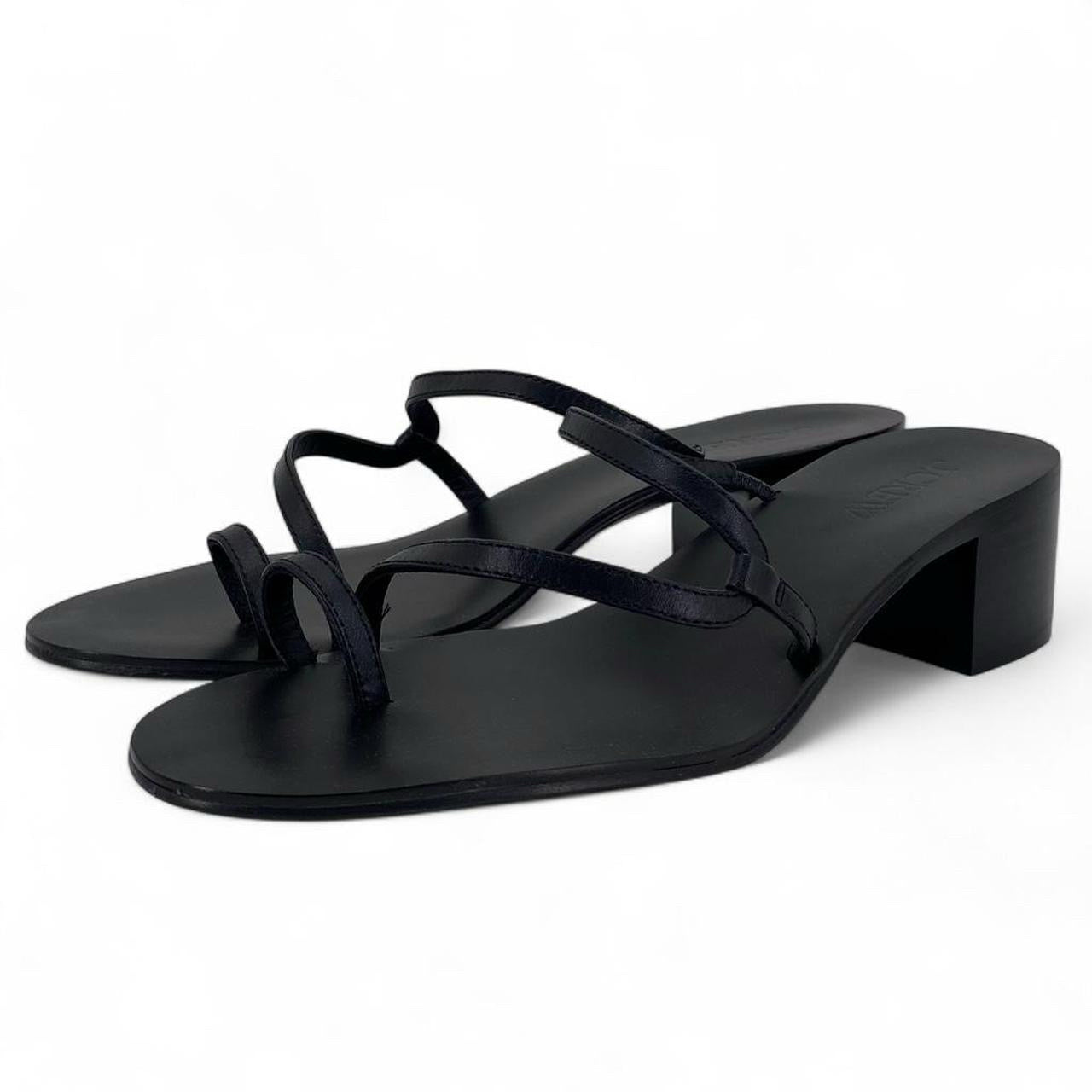 Black W Shoe Size 8.5 J CREW Sandals