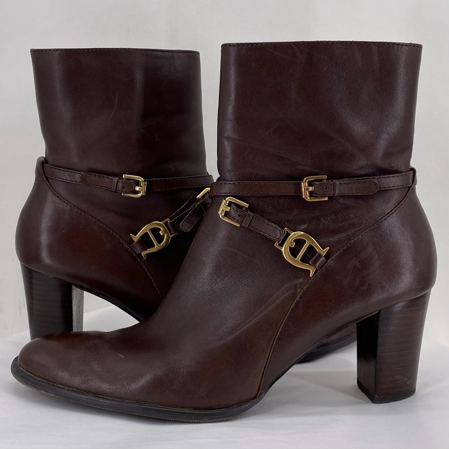 CHOCOLATE W Shoe Size 9.5 ETIENNE AIGNER Boots