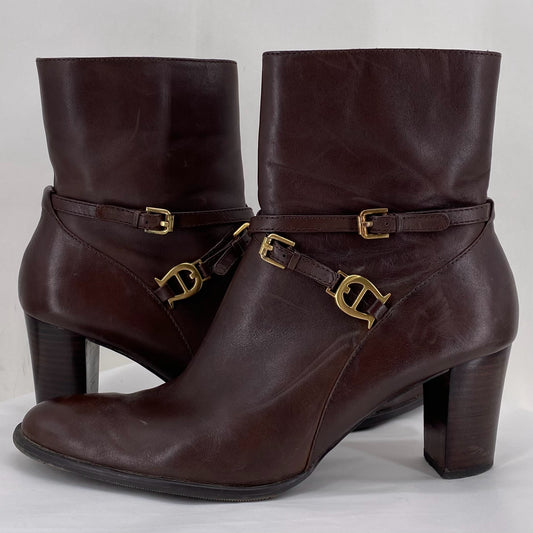 CHOCOLATE W Shoe Size 9.5 ETIENNE AIGNER Boots
