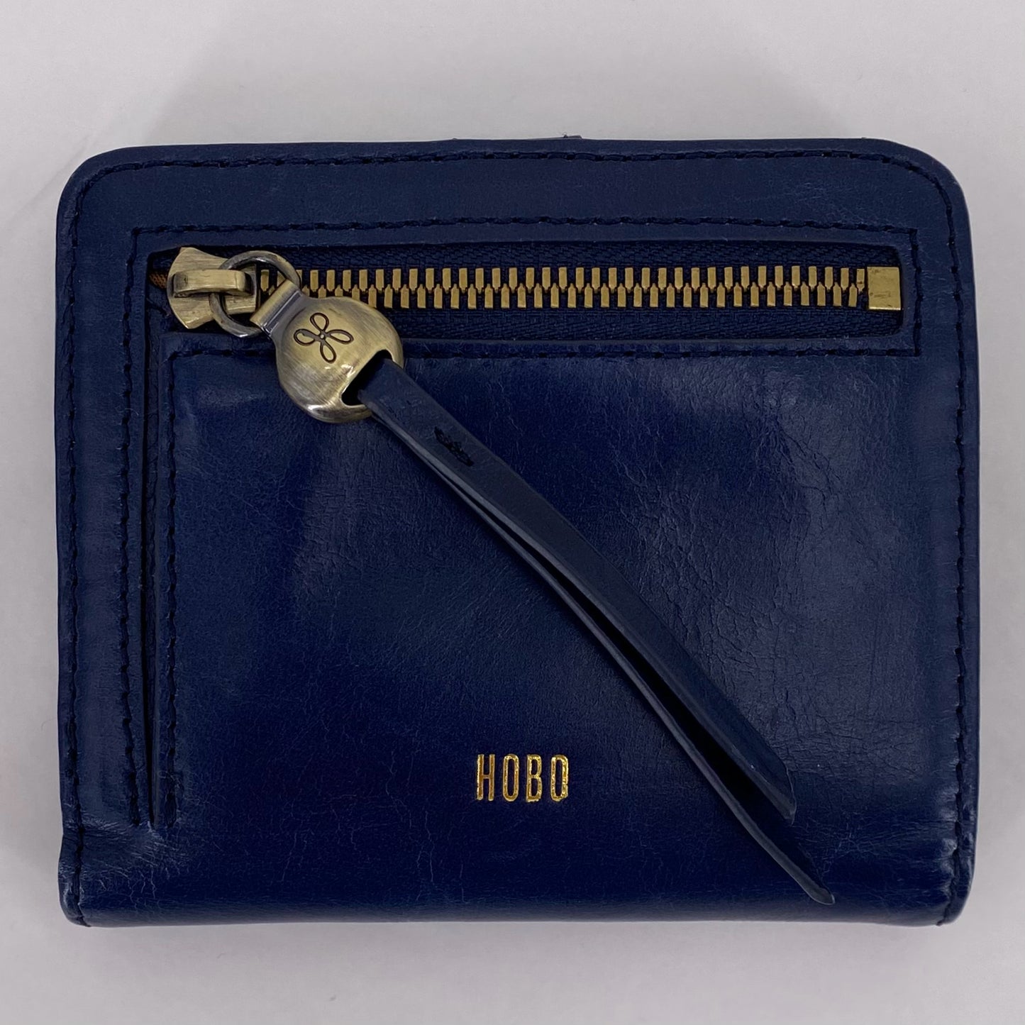 Navy HOBO Leather Wallet