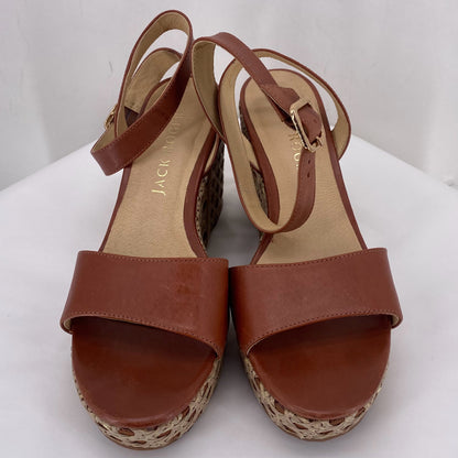 REDDISH BROWN W Shoe Size 8.5 Jack Rogers Wedge
