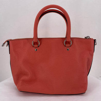 SALMON COACH Leather Pebbeled Leather Cross-body