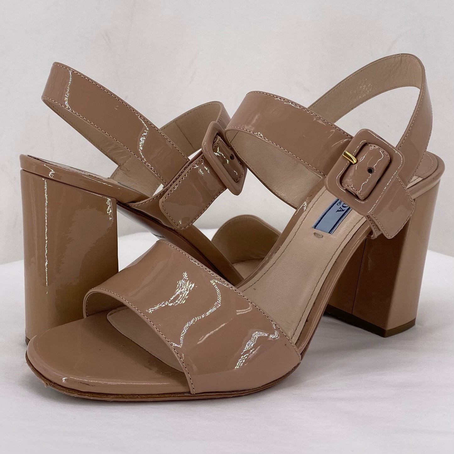 Beige W Shoe Size 38 PRADA Heels